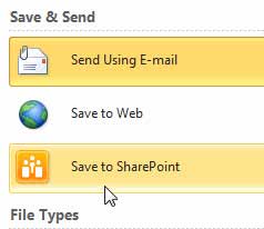 Save to SharePoint