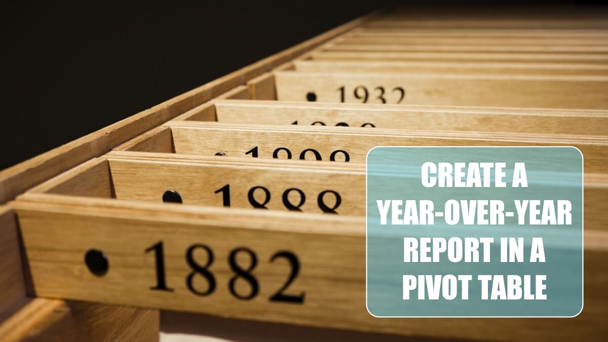 Excel 2024: Create a Year-over-Year Report in a Pivot Table