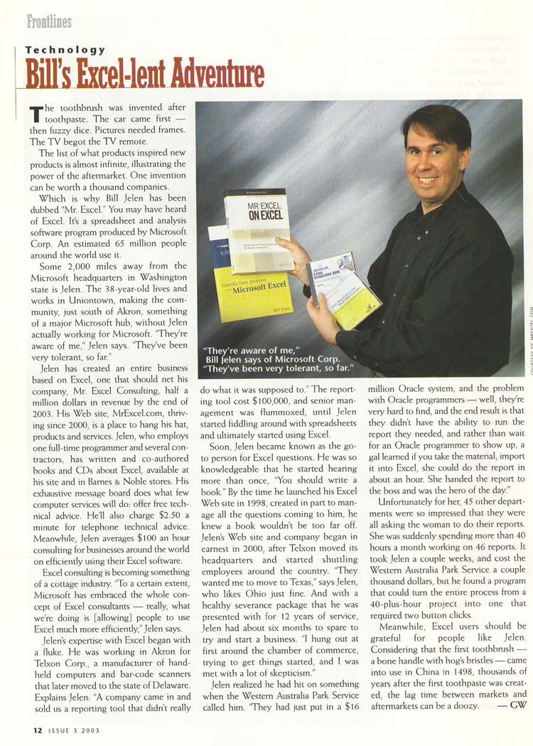 Ohio Business Magazine – October 2003
