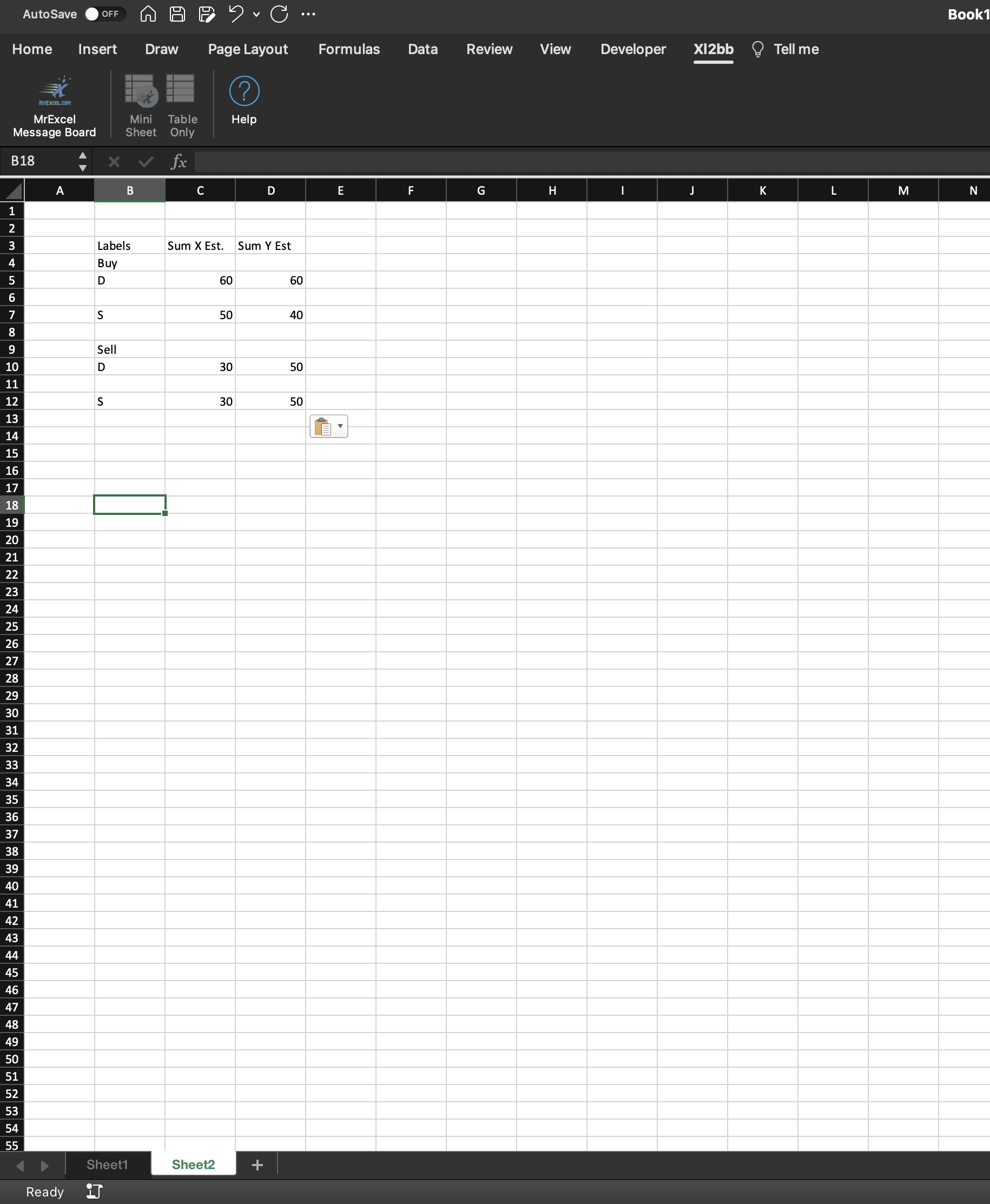 The image shows the PivotTable format I am working on