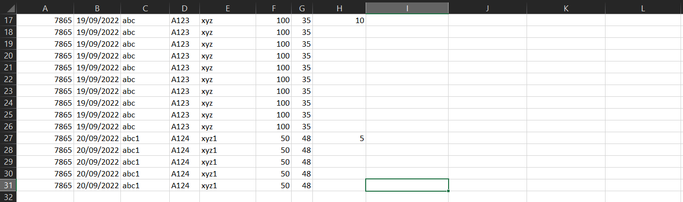 r/excel - how to add the above row x times in excel based on the number y which can change