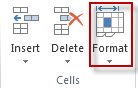 Format Cells on the Home tab