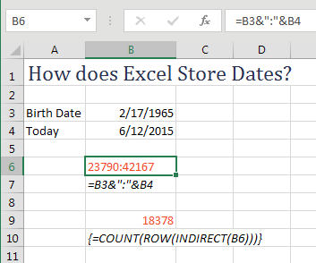 How Does Excel Store Dates?