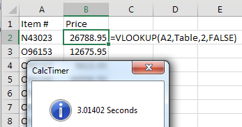 VLOOKUP Recalc Time