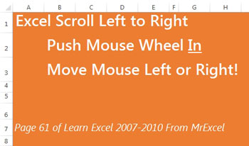 Use Mouse Wheel to Scroll Left & Right in Excel