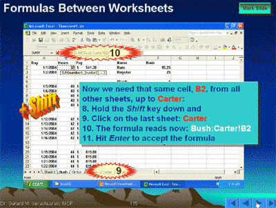 Formulas Between Worksheets
