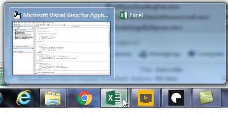One of the Excel tiles will be invisible