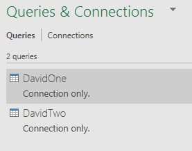 Connections to both workbooks