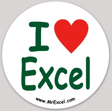 I ♥ Excel sticker