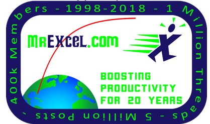 MrExcel.com 20th Anniversary