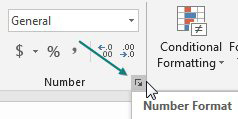 Instead of clicking the Comma icon, use the Number Format dialog launcher just below the Decrease Decimal icon.