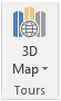 3D Map is a new icon to the right of the Charts group on the Insert tab.