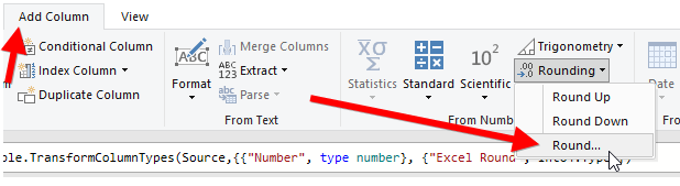 Rounding in Power Query