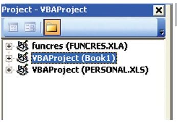 Figure 99. You want to locate PERSONAL. XLS in the Project Explorer.