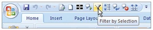 Figure 116. The new icon appears in the Quick Access toolbar.