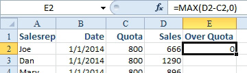 You have headings in row 1 and thousands of rows of data. You just entered a formula in E2 and need to copy it down to all rows. With E2 selected, you will see a square dot in the lower right corner of the selection rectangle. This is called the Fill Handle. Double-click the fill handle to copy the formula to the end of the data.