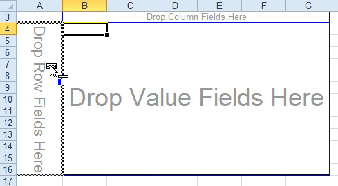 Just like the good old days, you can now drag the fields to drop zones in the pivot table.