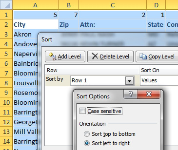 Add a new row 1 with column numbers. Mark the column that should be on the left as 1, followed by 2, and so on. In the Sort dialog box, choose Options, then Sort Left to Right.  Sort by Row 1.