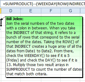 The result is a tall and wide comment (12 lines of text and wide enough to cover columnds D through G.) A gradient from green to white is applied. 