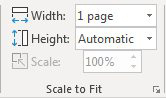 In the Scale to Fit group on the Page Layout tab, change Width to 1 Page, but leave Height at Automatic.