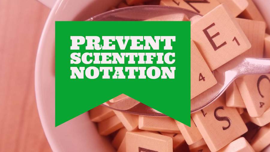 Prevent Scientific Notation on Import