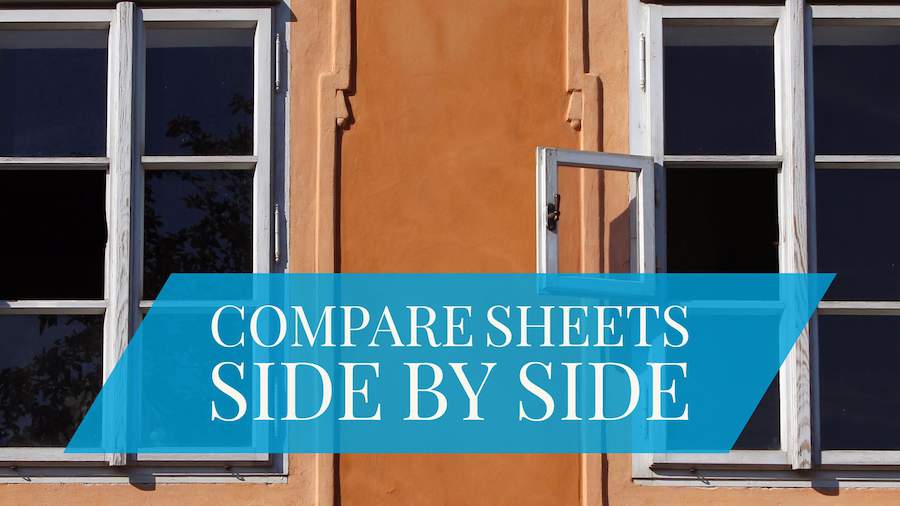 Compare Sheets Side by Side
