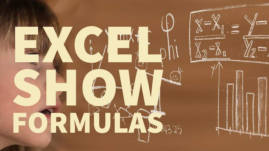Excel Shortcuts - Show Formulas
