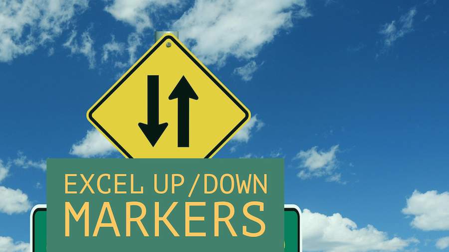 Up Down Markers Excel Tips Mrexcel Publishing