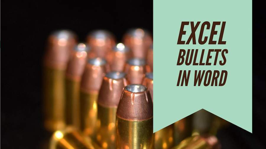 Bullets in Excel