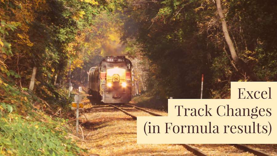 Track Changes in Formula Cells