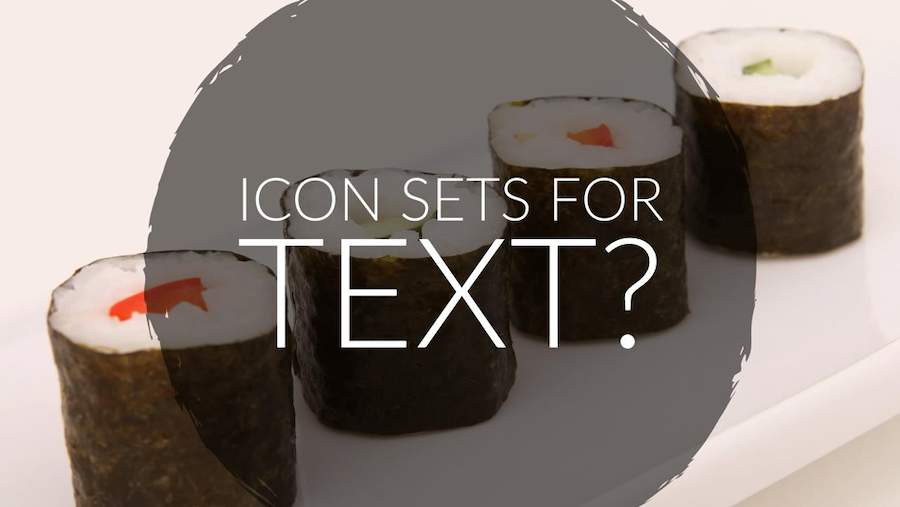 Icon Sets for Text?