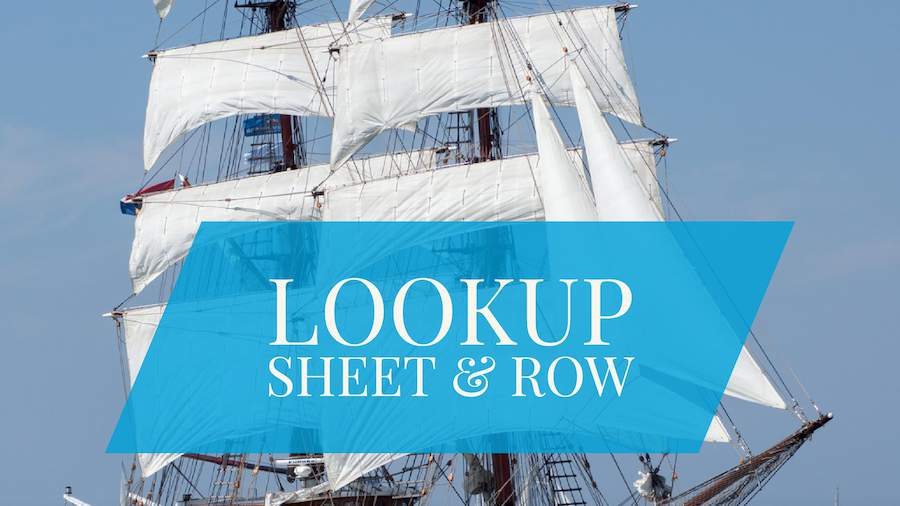 Lookup Row & Sheet