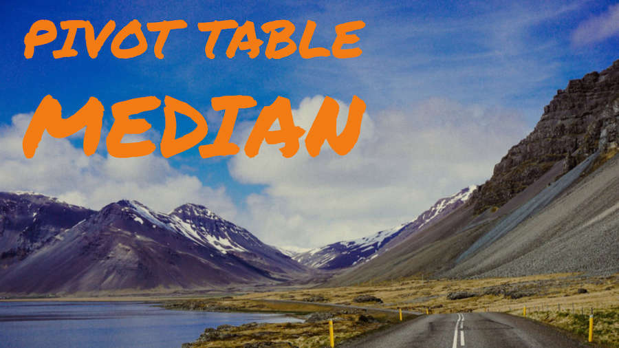 Pivot Table Median