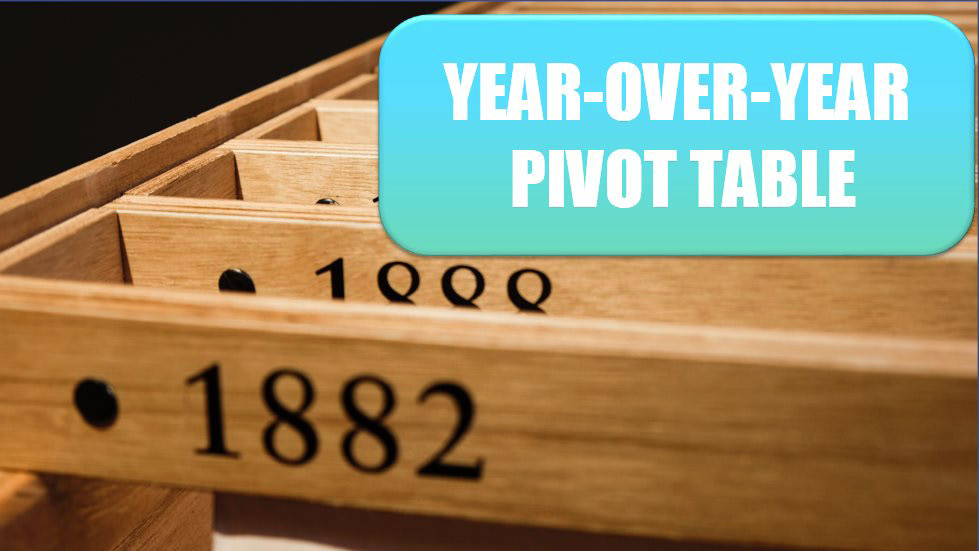 Create a Year-over-Year Report in a Pivot Table. Photo Credit: Henry & Co at Unsplash.com