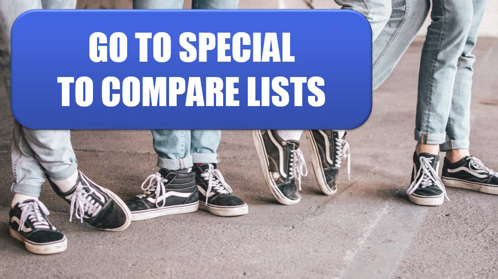 Excel Compare Two Lists by Using Go To Special. Photo Credit: Ben Weber at Unsplash.com
