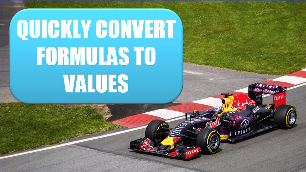 Excel Quickly Convert Formulas to Values. Photo Credit: Jp Valery at Unsplash.com