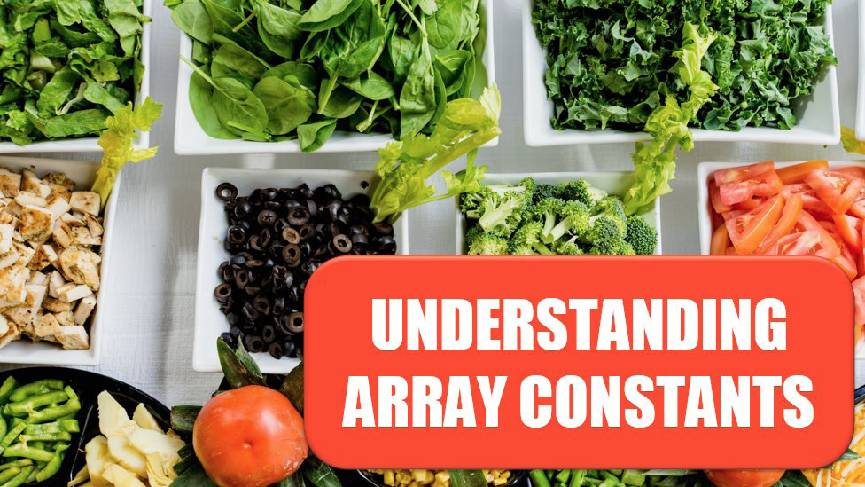 Excel Understanding Array Constants. Photo Credit: Dan Gold at Unsplash.com
