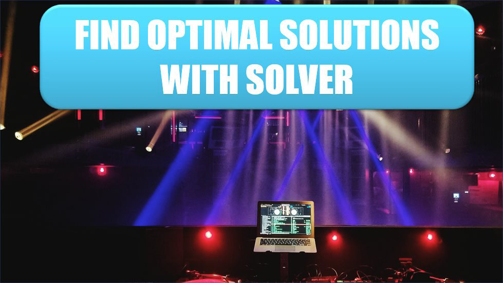 Excel Find Optimal Solutions with Solver. Photo Credit: MontyLov at Unsplash.com