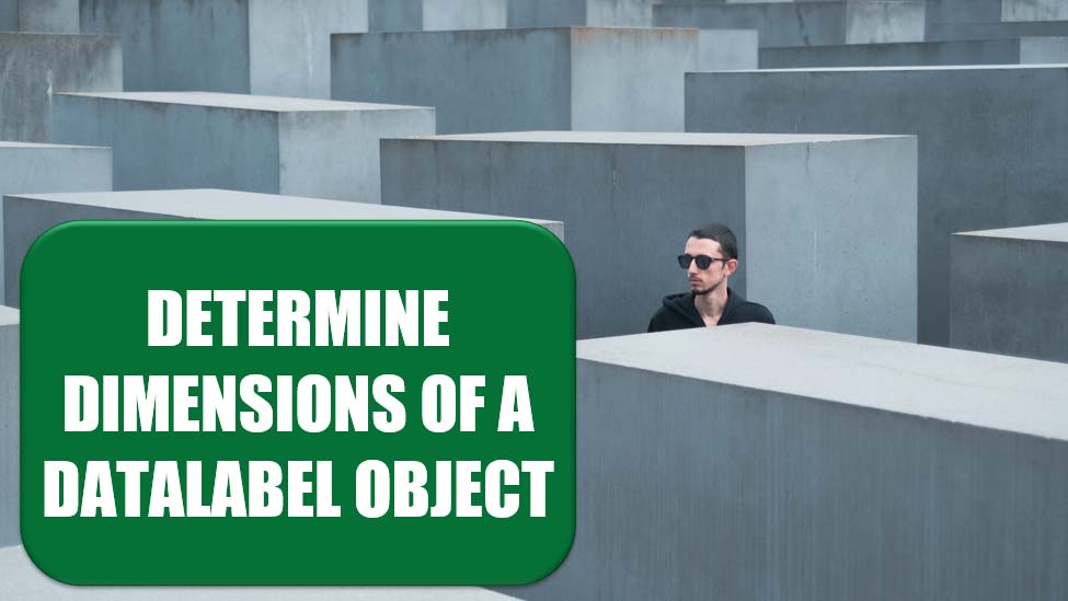 Determine The Height And Width Of The Datalabel Object