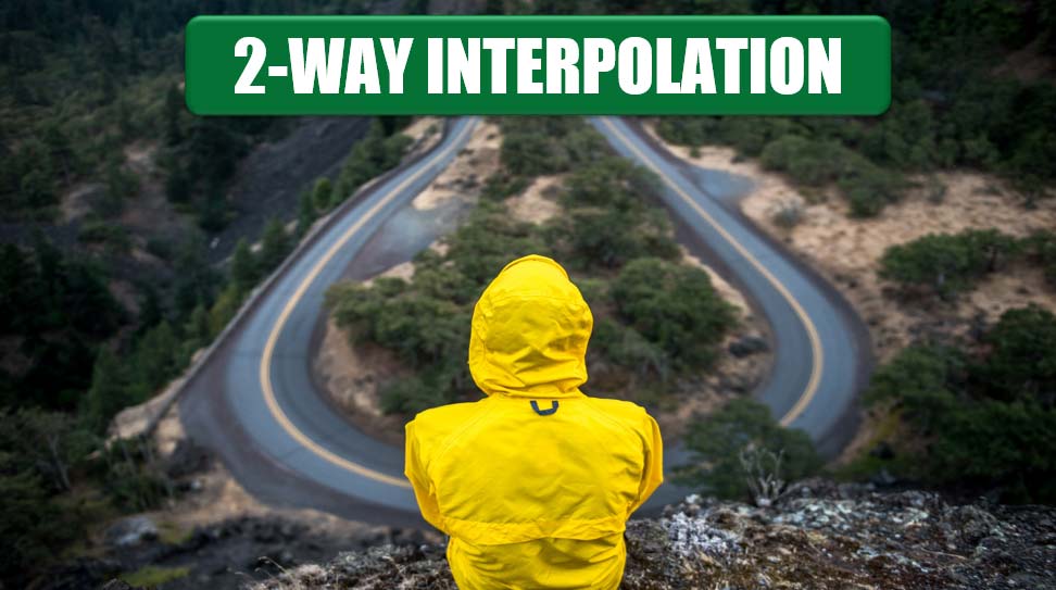Use Two-way Interpolation With A Single Formula