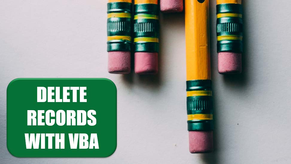 Delete Records In Vba