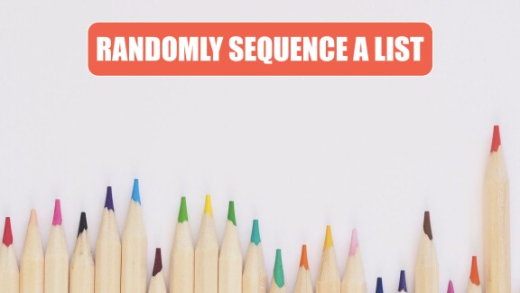 Randomly Sequence A List Excel Tips Mrexcel Publishing