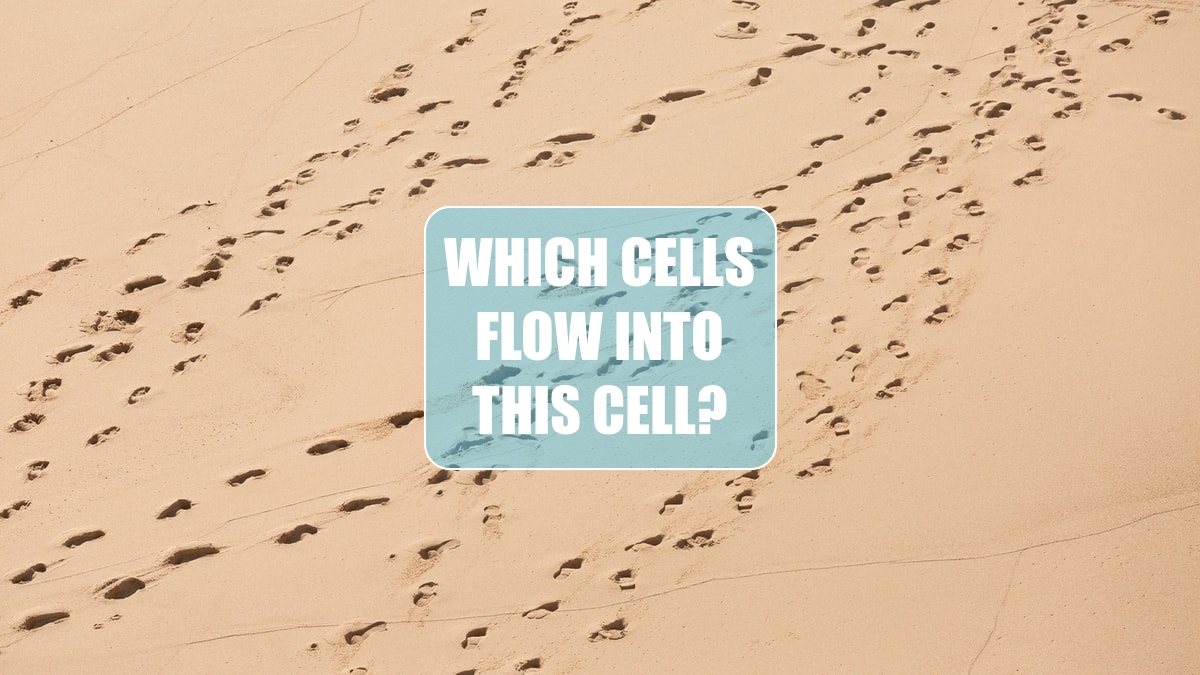 Which Cells Flow into This Cell?