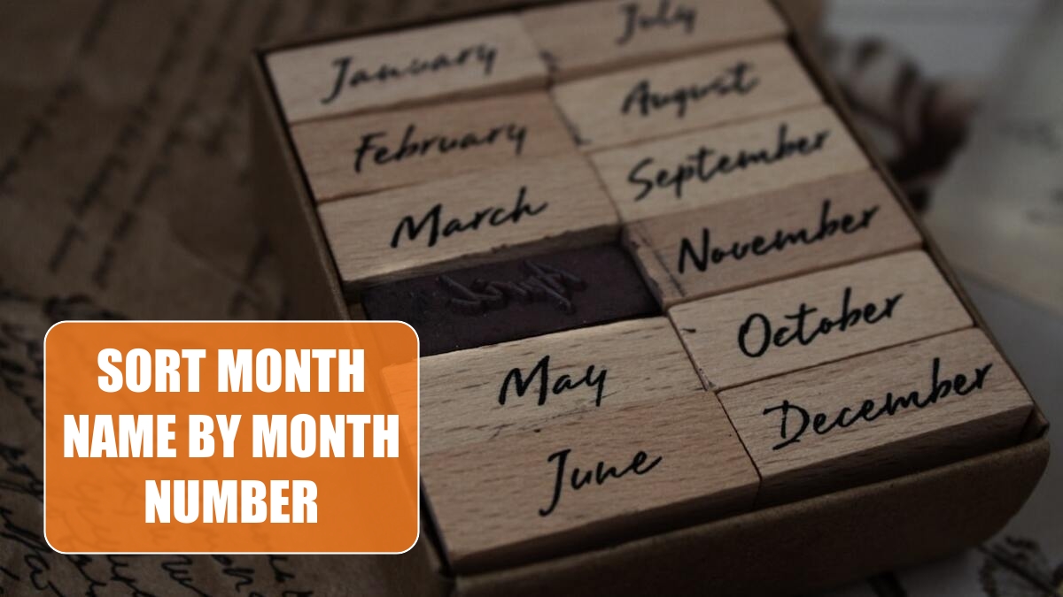 Sort Month Name by Month Number