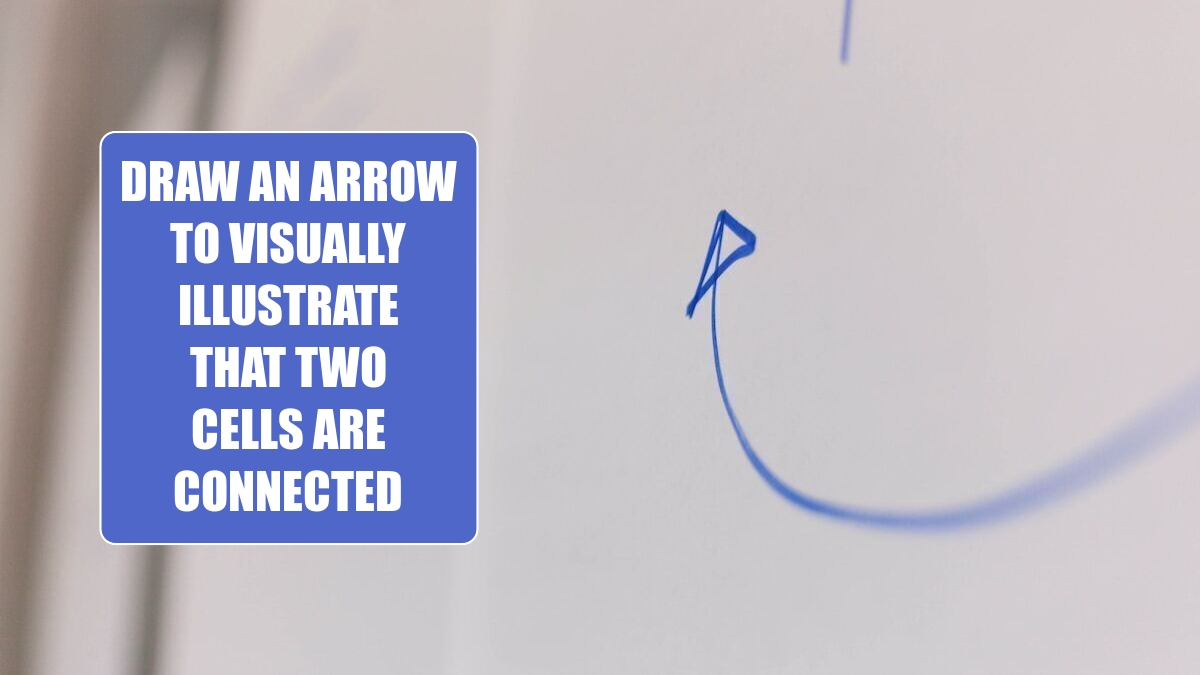 Draw an Arrow to Visually Illustrate That Two Cells Are Connected