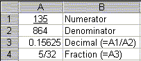 Fractions In Excel