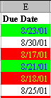 Conditional Formatting Result