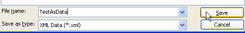 Save As XML Data