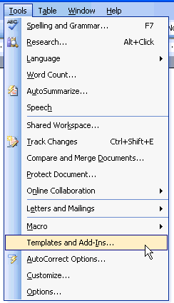 Templates and Add-Ins