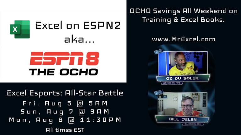 Excel All Star Battle Coming To Espn Mrexcel News Mrexcel Publishing